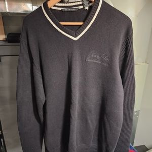 SEAN JOHN V NECK PULLOVER SWEATER w/ Ribbed Sleeves Size 2XL